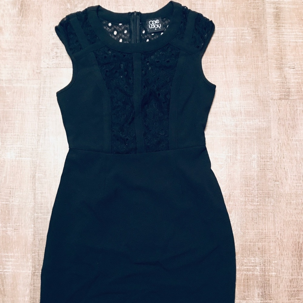 Black cocktail dress